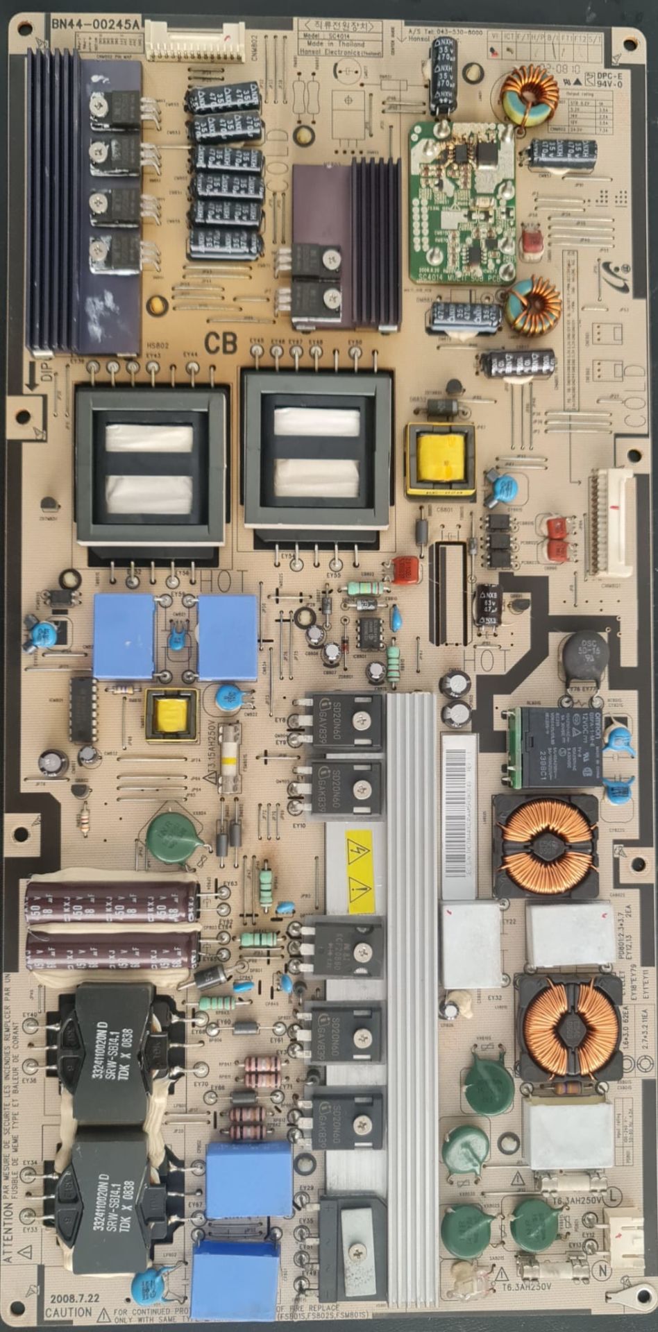 SAMSUNG LE40A856S1,BN44-00245A,POWER,BOARD