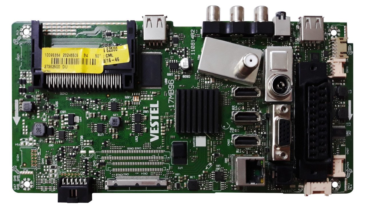 17MB96 , 23246505 , 110814R2 , 50'' INCH DIJ PANEL , VES500UNVA-2D-S02 , VESTEL 50FA7500 , MAIN BOARD , VESTEL ANAKART