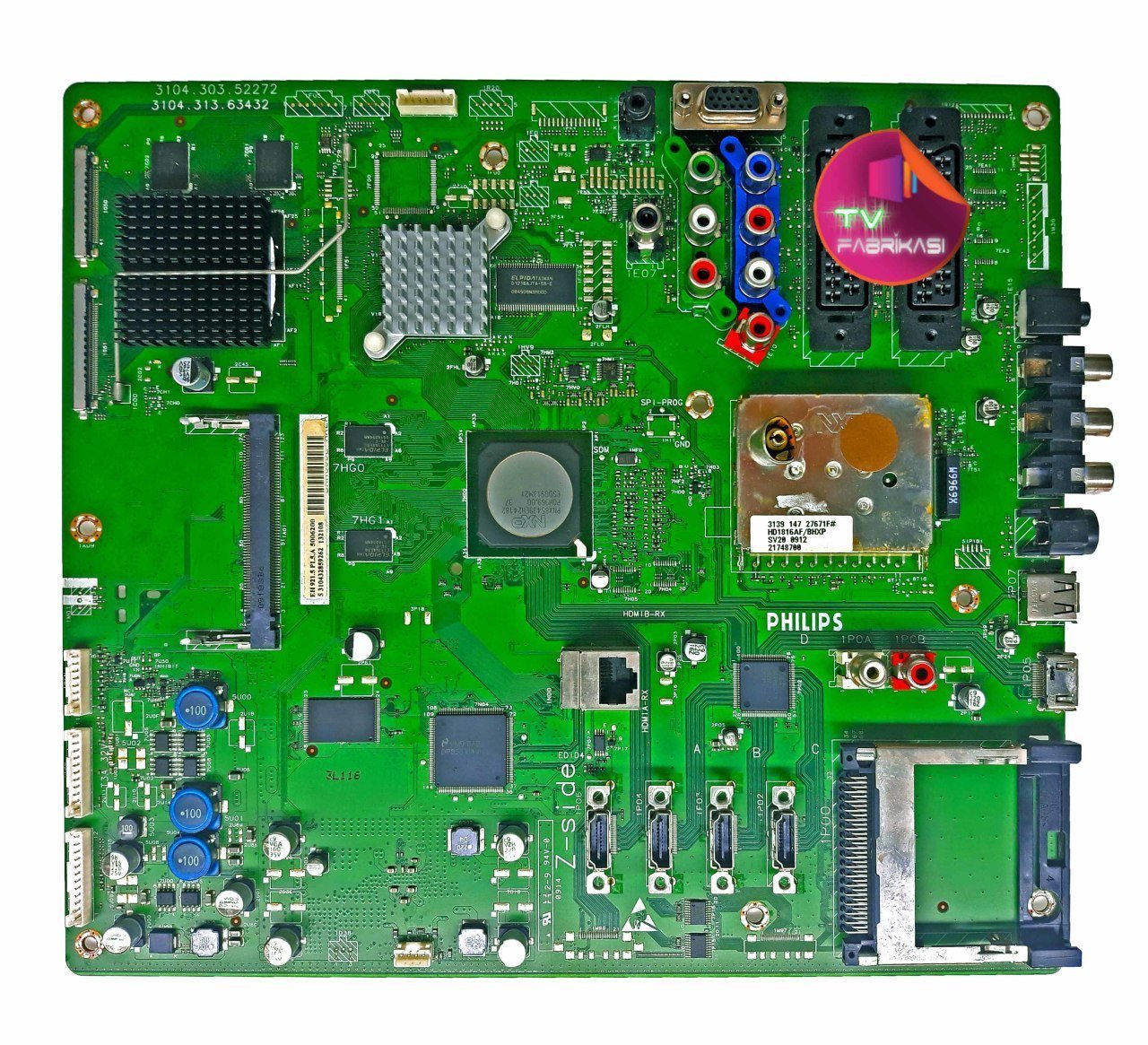 3104.303.52272 , 3104.313.63432 , 47PFL9664H/12 ,  MAIN, SYSTEM , BOARD , PHILIPS ANAKART