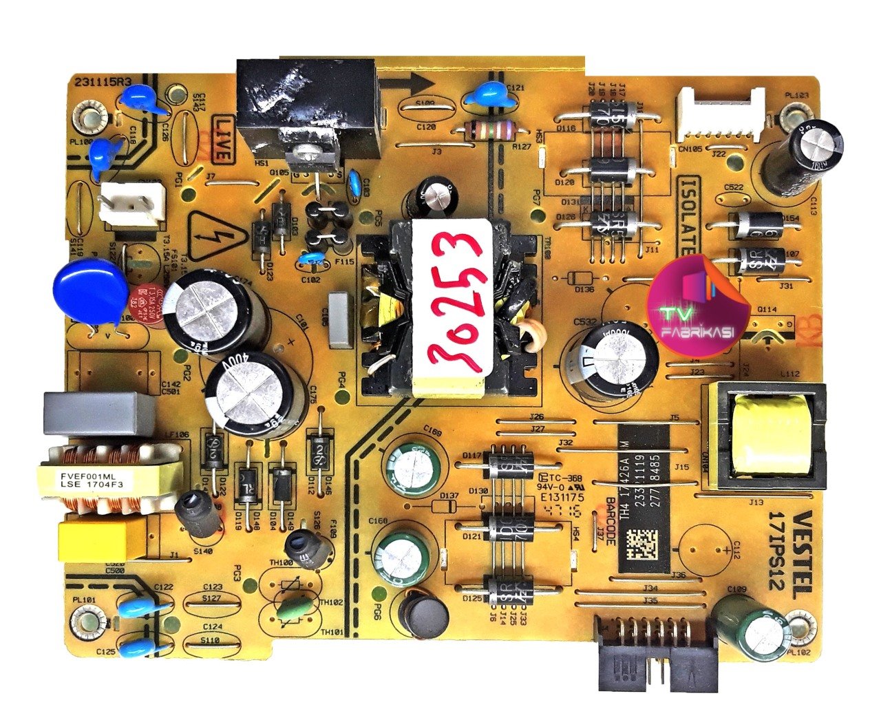 17IPS12 , 23321119 , 231115R3 , BOWER BOARD , VESTEL BESLEME