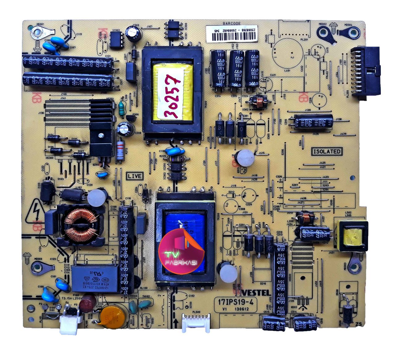 17IPS19-4 , 23066366 , V1 , 130612 , POWER BOARD , VESTEL BESLEME
