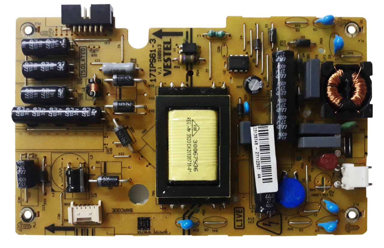 17IPS61-3 , 23136748 , 160913 V.1 , VESTEL 42PF5065 , POWER BOARD , VESTEL BESLEME