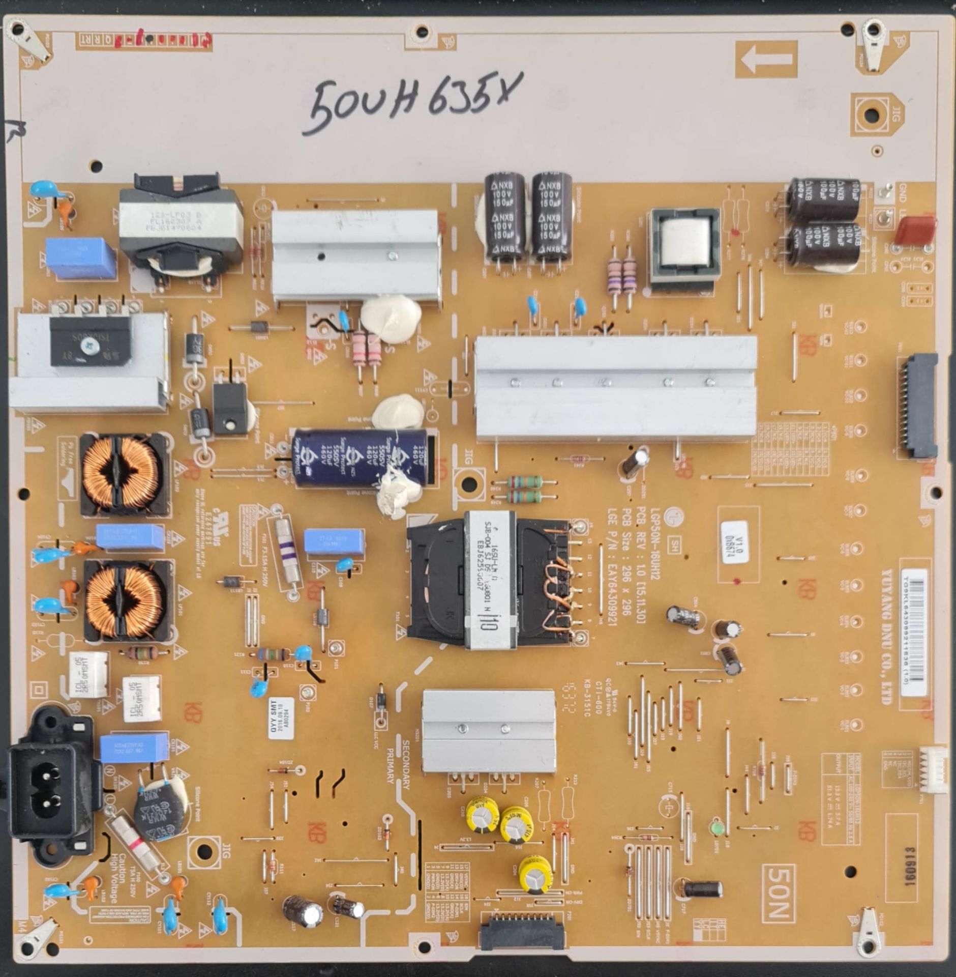 LG,50UH635V,EAY64309921,LGP50N-16UH12,POWER,BOARD