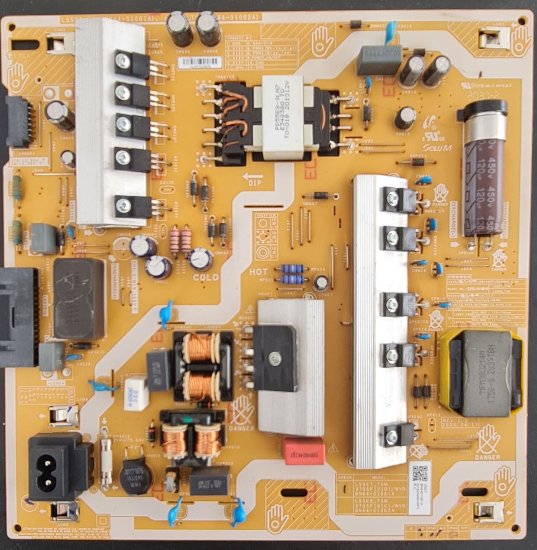 SAMSUNG, QN55Q70TA,BN44-01062A,BN44-01061A,L55E8_TSM,POWER,BOARD