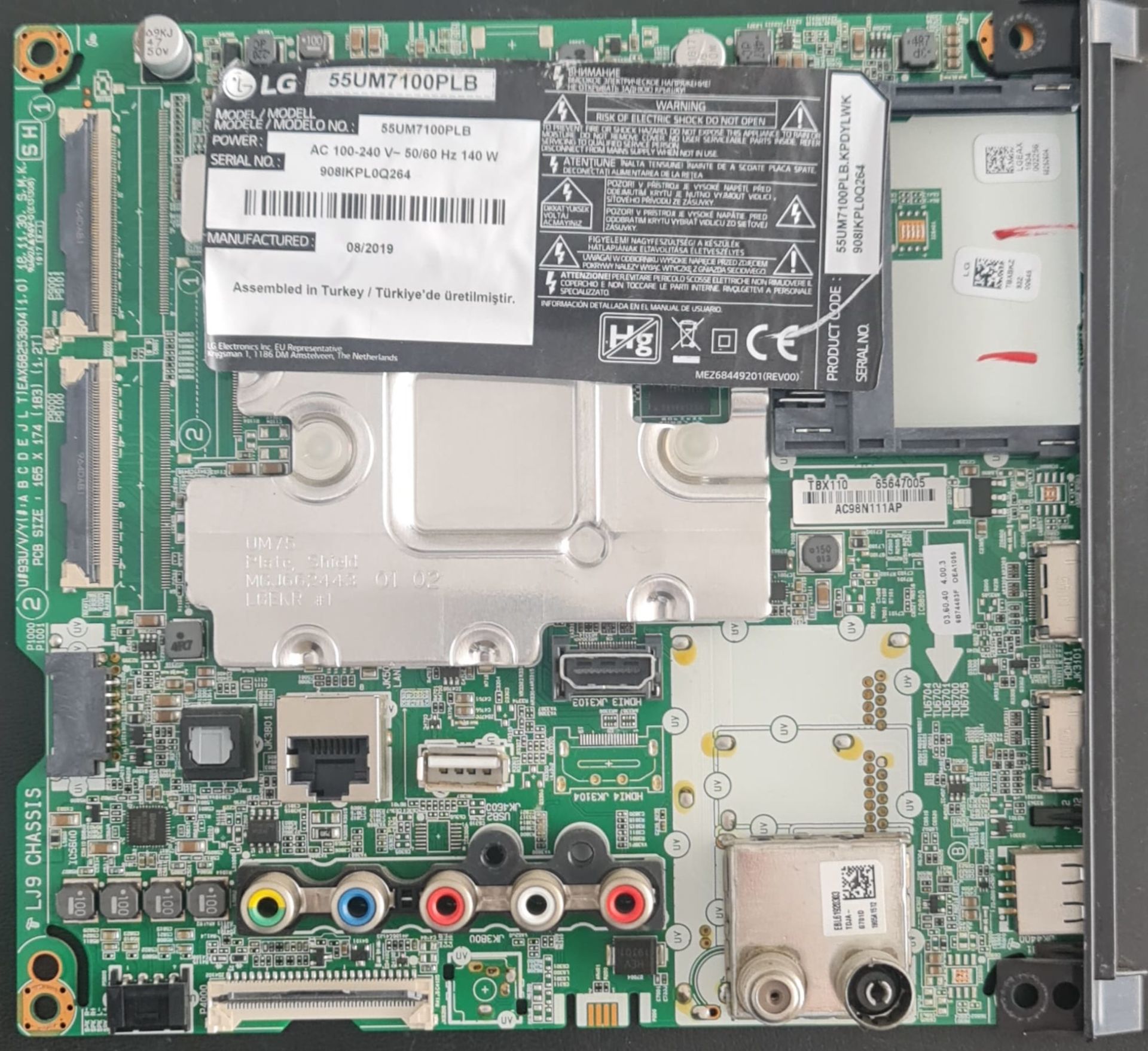 LG,55UM7100PLB,EAX68253604(1.0),TBX110 65647005,MAİN,BOARD