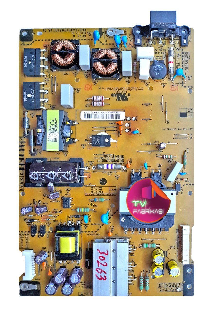 EAX64908101 , 2.2 , REV1.0 , LGP4755-13P , POWER BOARD , LG BESLEME