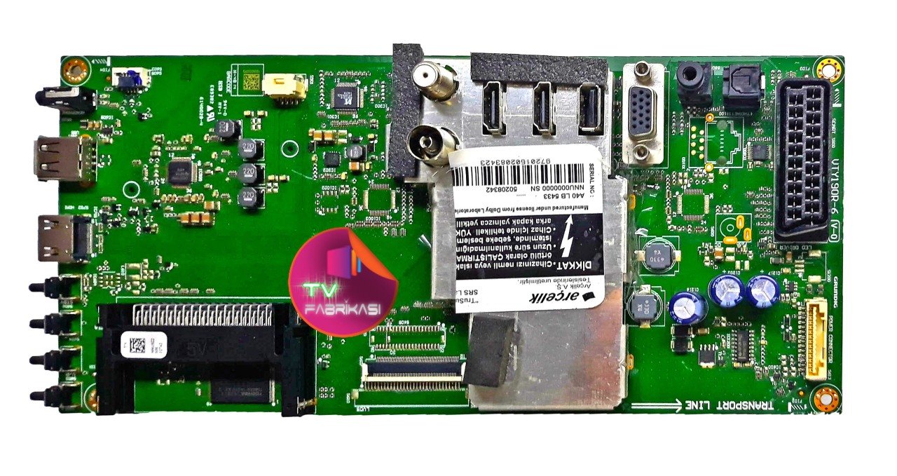 VTY190R-6 , V-0 , NNU9ZZ , A40 LB 5433 , ARÇELIK MAIN , BOARD , ANAKART