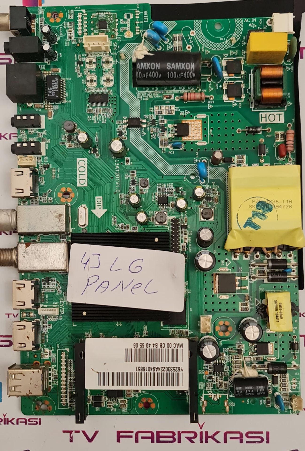 SUNNY,WOON,WN43DLK13/0216,13AT201V1.0,Y625330224A94016851,MAC00CBB4496506,MAİN,BOARD