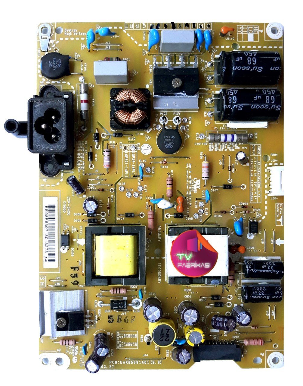 EAX65391401 , 2.8 , REV3.0 , LGP32-14PL1 , POWER BOARD , LG BESLEME