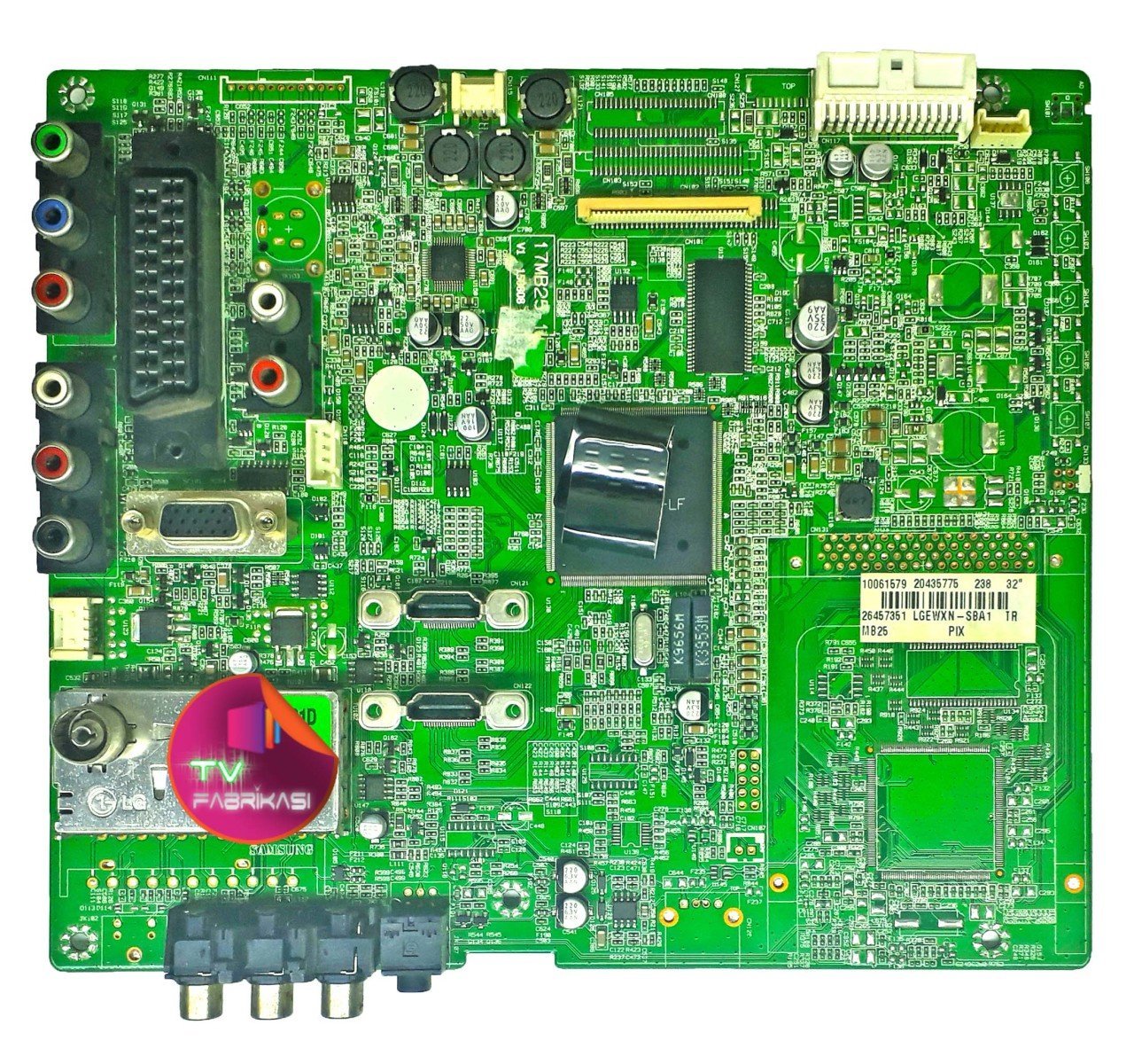 17MB25-1 , V1 , 150808 , 20435773 , 26457351 , VESTEL , MAIN BOARD , ANAKART