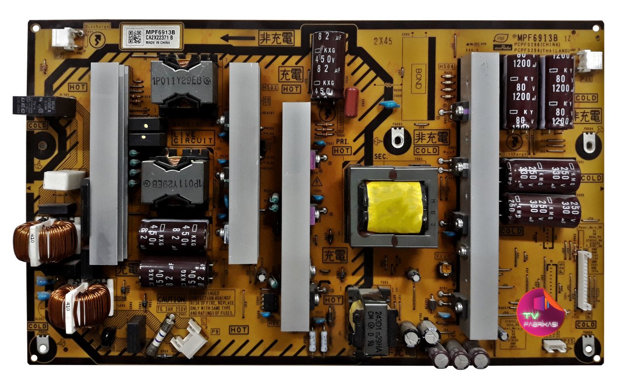 MPF6913B , PCPF0288 , PCP0294 , CA2X22371 B , N0AE5KK00002 , TX-P50UT50B , POWER BOARD , PANASONIC BESLEME