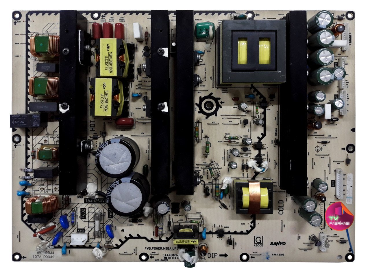 1AA4B10N25400 , PWB.POWER.N9BA.UP1-A , TH-47LF20U , POWER BOARD , PANASONIC BESLEME