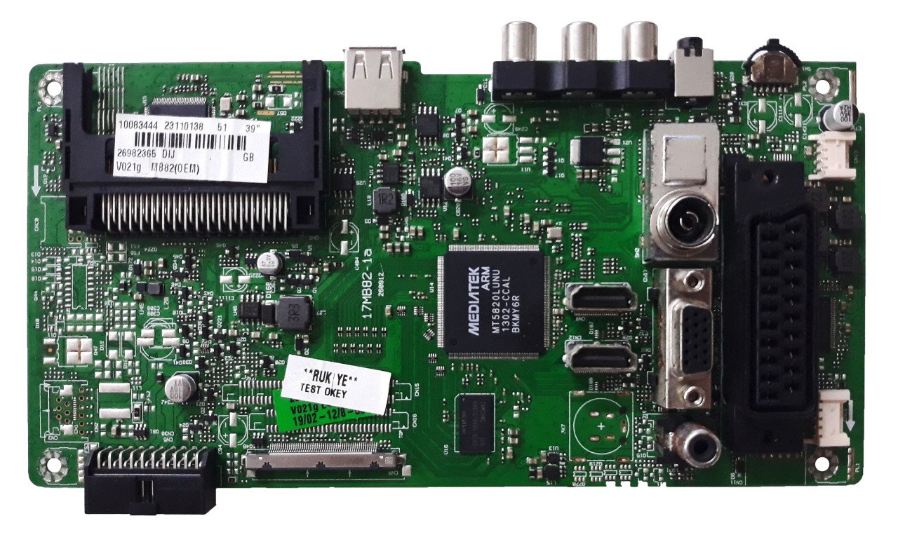 17MB82-1A , 23110138 , 260912 , 39'' INCH DIJ PANEL , MAIN BOARD , VESTEL ANAKART