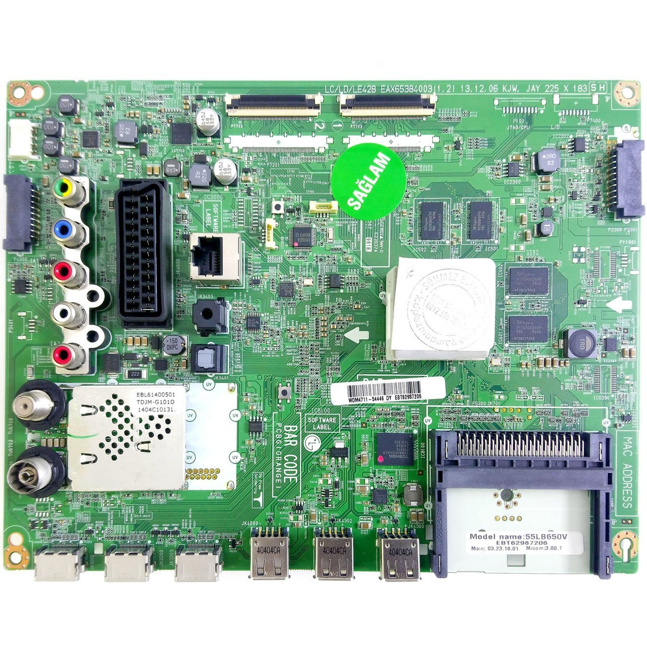 EAX65384003(1.2) EBT62987206 55LB650V LG Anakart