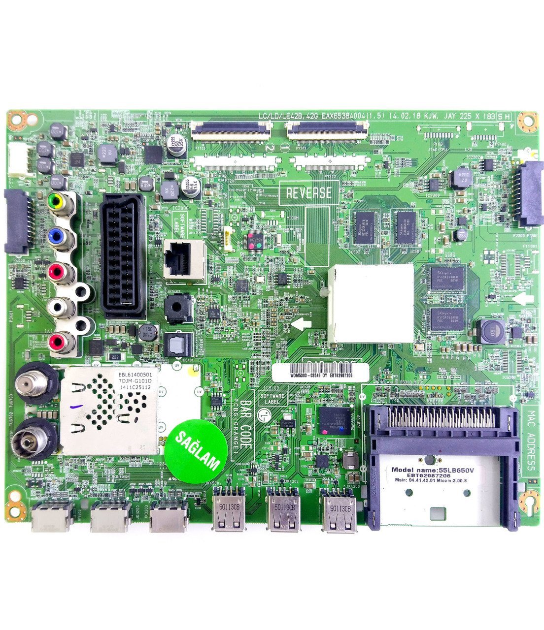 EAX65384004(1.5) EBT62987206 55LB650V LG Anakart