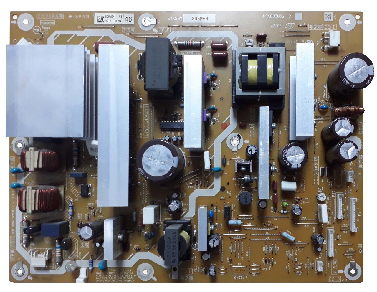 ETX2MM805MEH , NPX805MS2 , Power Board , Panasonic Besleme kartı