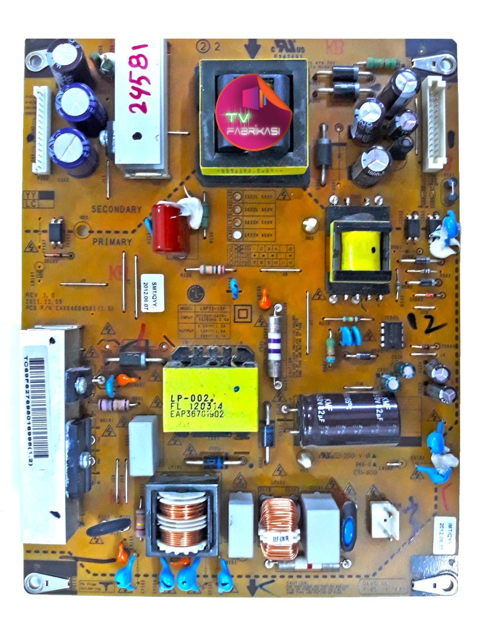 EAX64604501 , 1.5 , REV1.0 , LGP32-12P , POWER BOARD , LG BESLEME