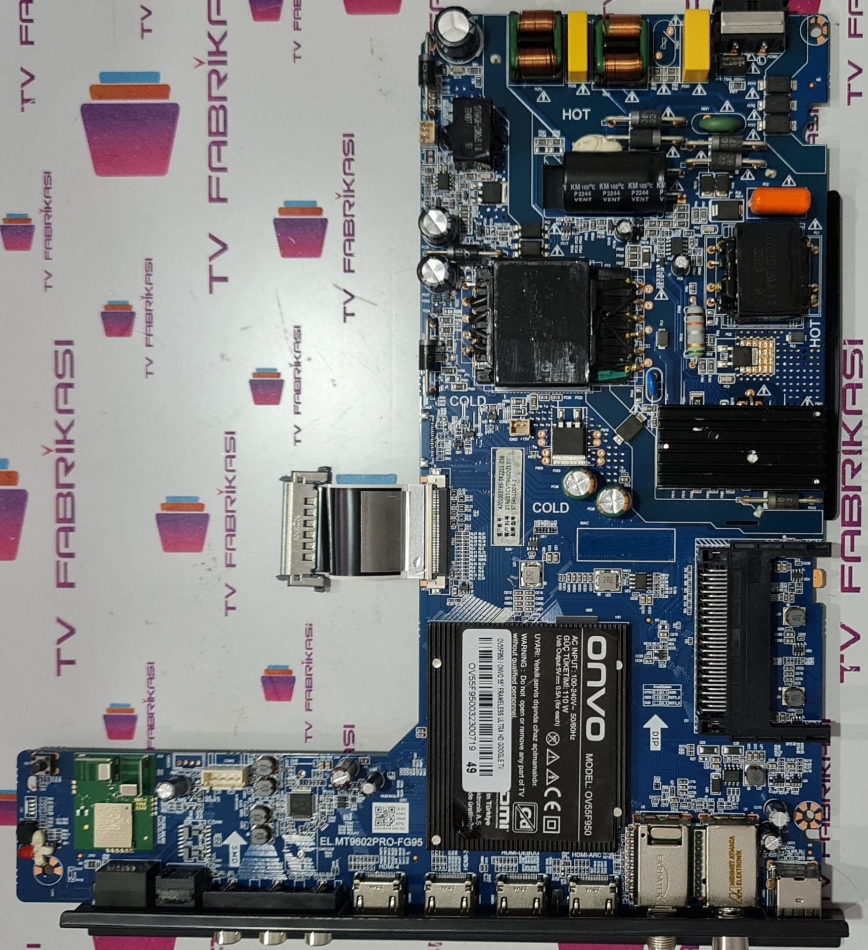ONVO,OV55F950EL.MT9602PRO-FG95,ST5461D09-1,MAİN,BOARD