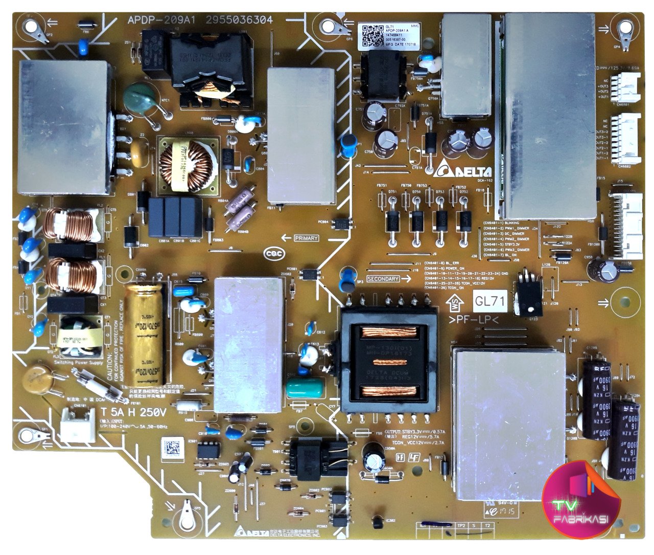 APDP-209A1 , 2955036304 , KD-55XE7073 ,  KD55XE7002 , KDL-55XE7003 ,147468411 , POWER BOARD , SONY BESLEME