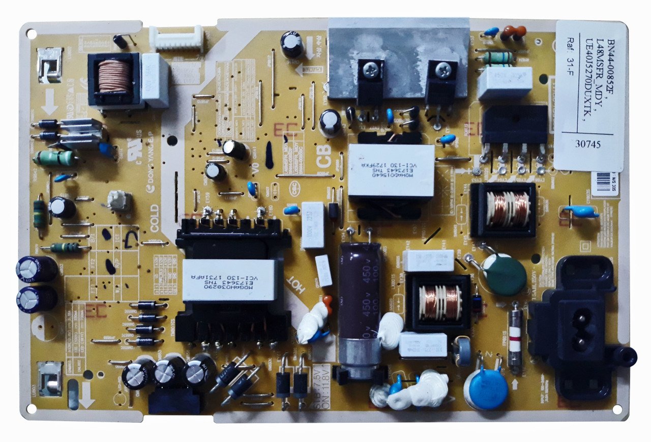 BN44-00852F , L48MSFR_MDY , UE40J5270DUXTK , CY-JMU40BG-NVSH , POWER BOARD , samsung