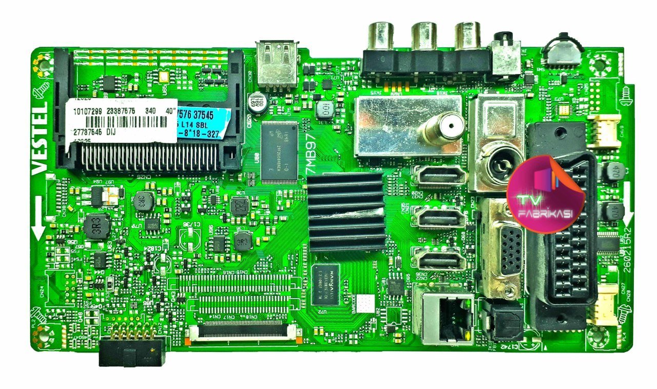 17MB97 , 260215R2 , 23387575 , 340 40'' , 27737545 DIJ , MAIN BOARD , VESTEL ANAKART
