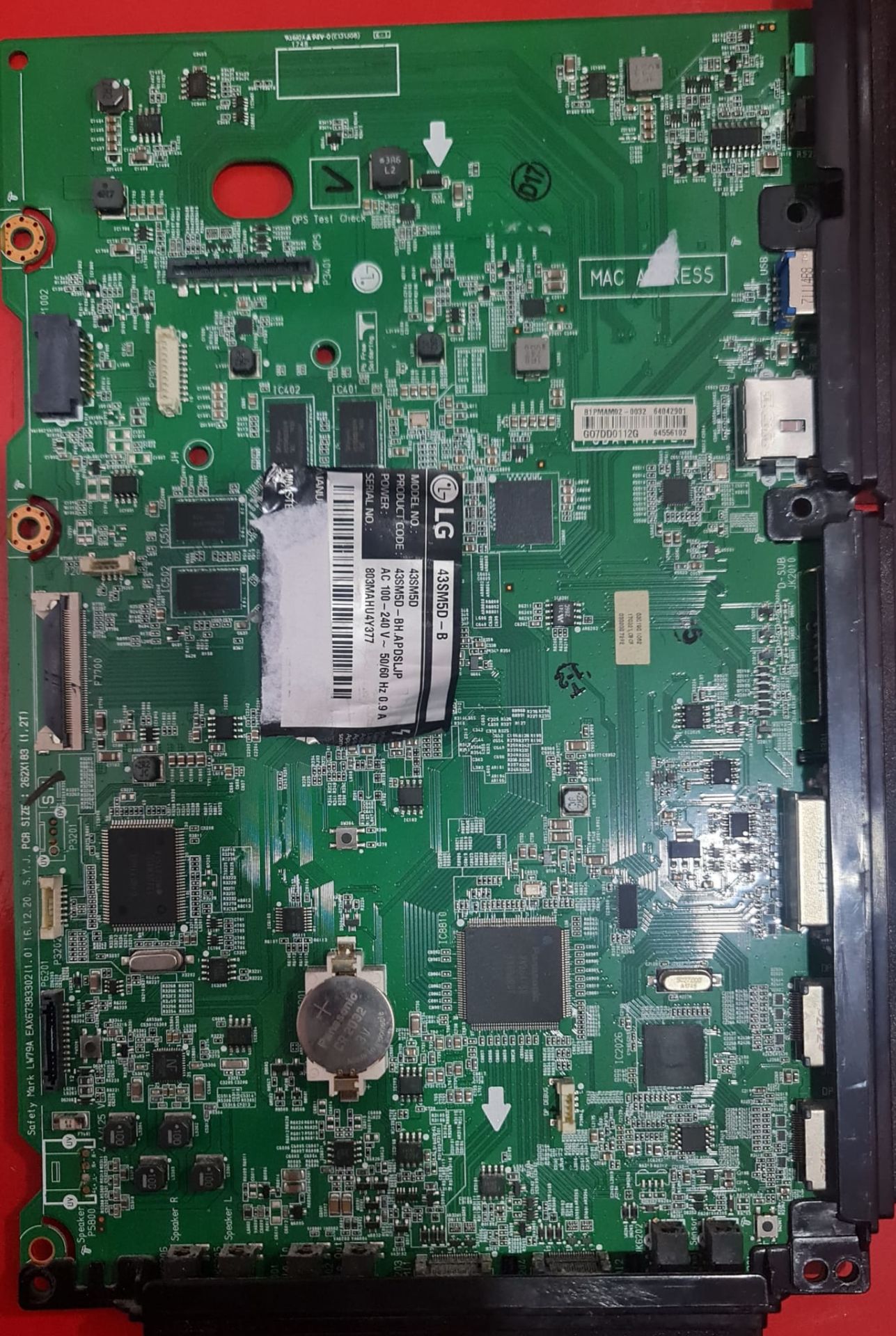 LGSM5D-B,EAX67383302(1.0),81PMAM02-0032,64042901,GO7DD0112G,MAİN,BOARD