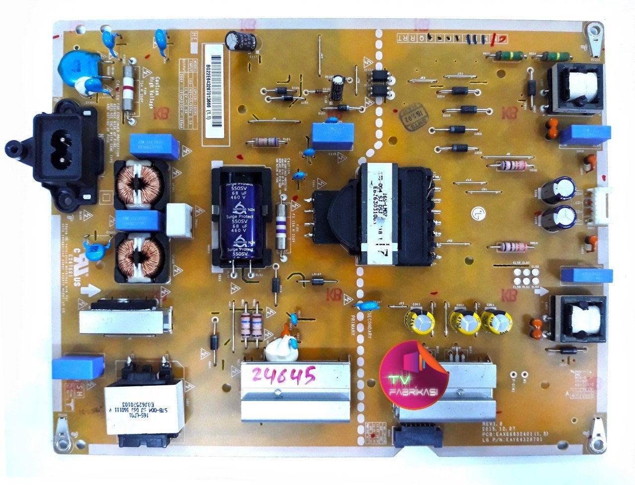 EAX66832401 , 1.3 , LGP5581-16CH1 , EAY64328701 , POWER BOARD , LG BESLEME