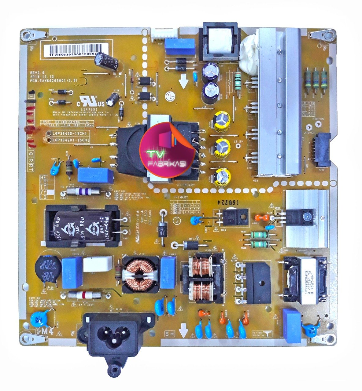 EAX66203001 , 1.6 , REV2.0 , LGP3942D-15CH1 , POWER BOARD , LG BESLEME