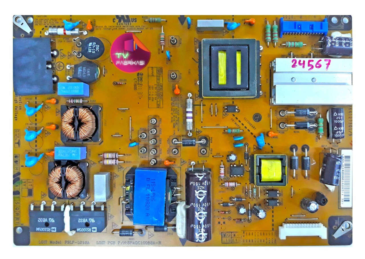 EAX64127301/9 , REV1.3 , LGP42-11PUC1 , POWER BOARD , LG BESLEME