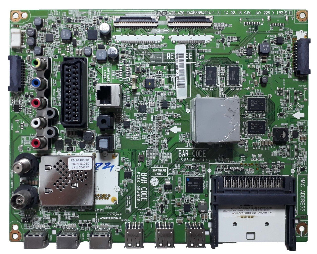 EAX65384004(1.5) , EBT62800458 , 50LB650V , Main Board , LG Anakart
