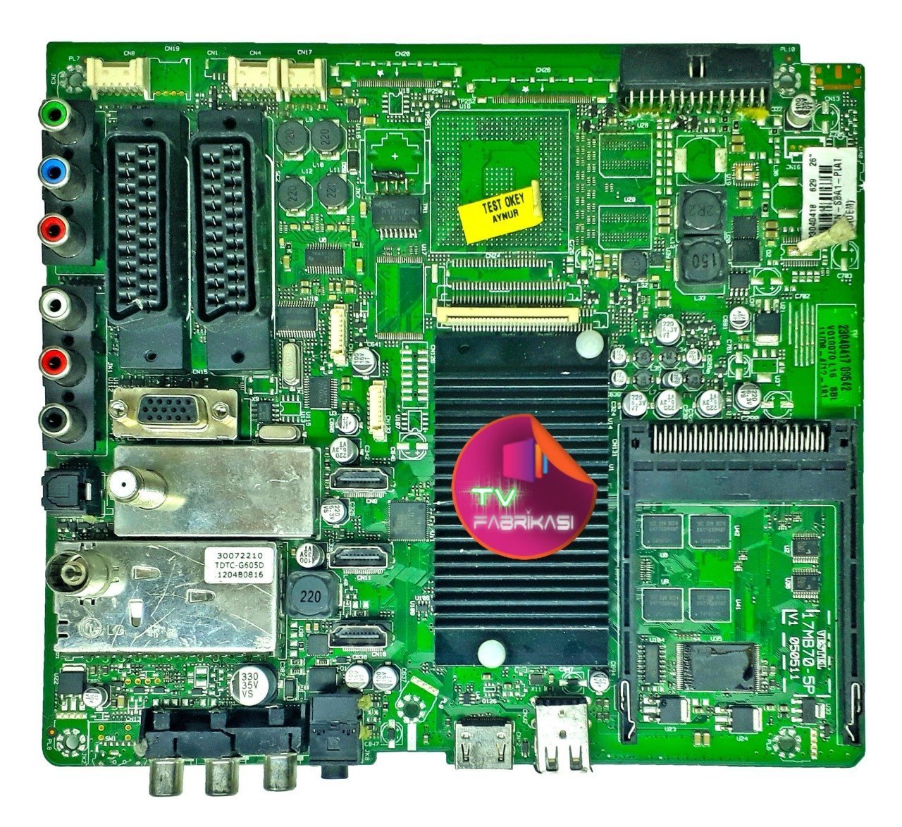 17MB70-5P , V1 050511 , 23040418 , LGPXN-SBA1-PLAT , MAIN BOARD , VESTEL ANAKART