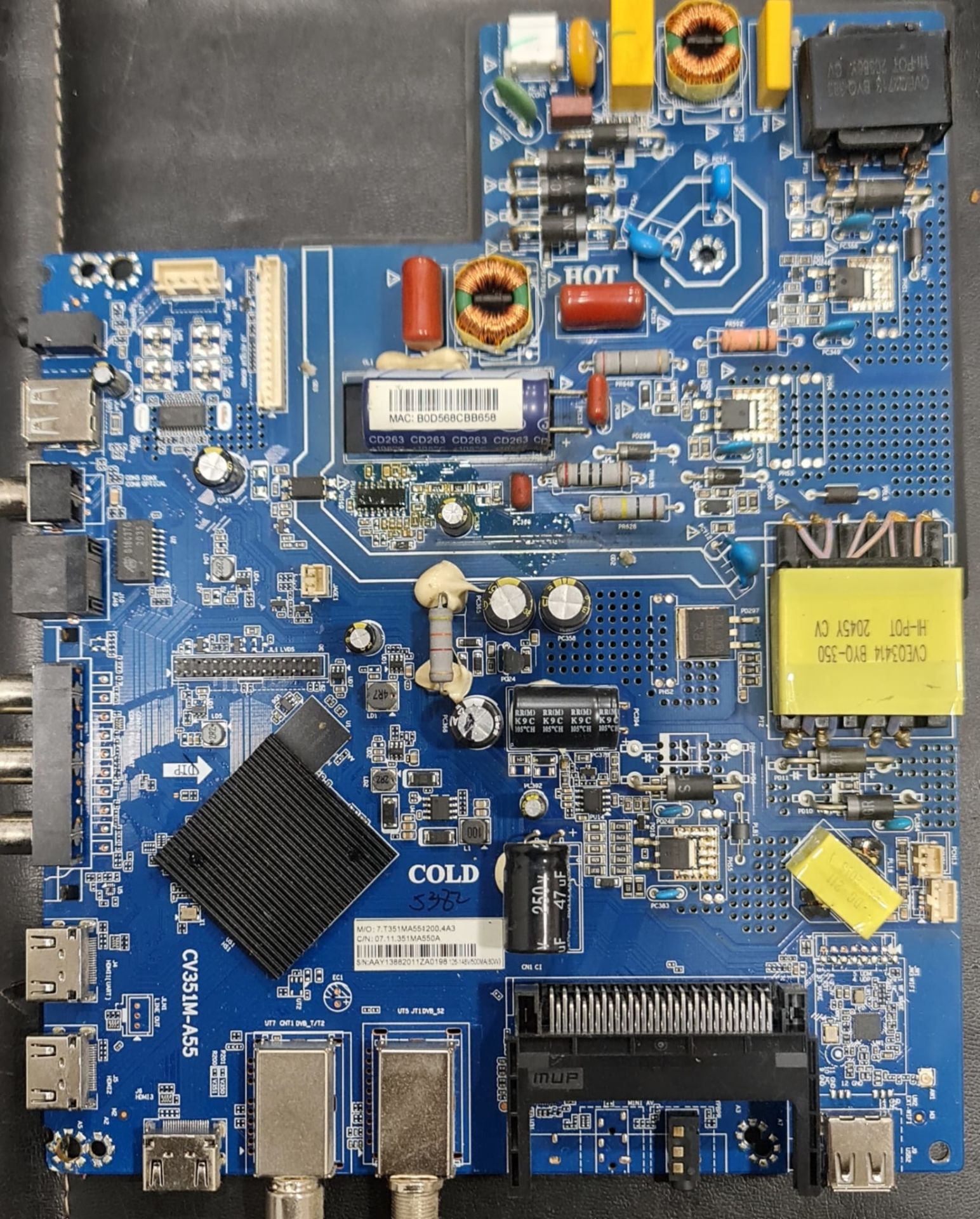 TELENOVA 55S8001,CV351M-A55,YM-2020591H7.T351MA551200.4A3,MAİN,BOARD