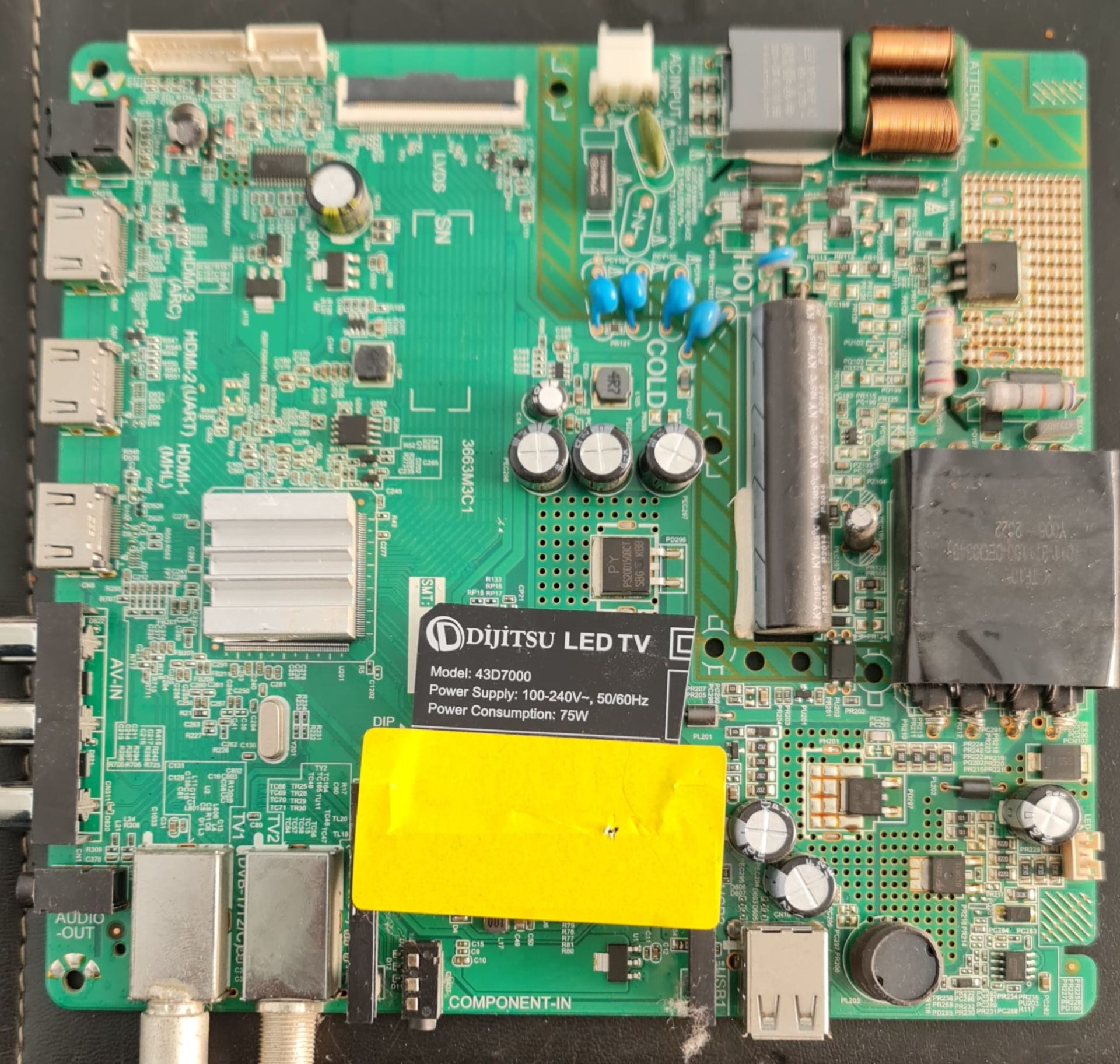 DİJİTSU,43D7000,3663M3C1,4715-3663M3-A3233K01,MAİN,BOARD