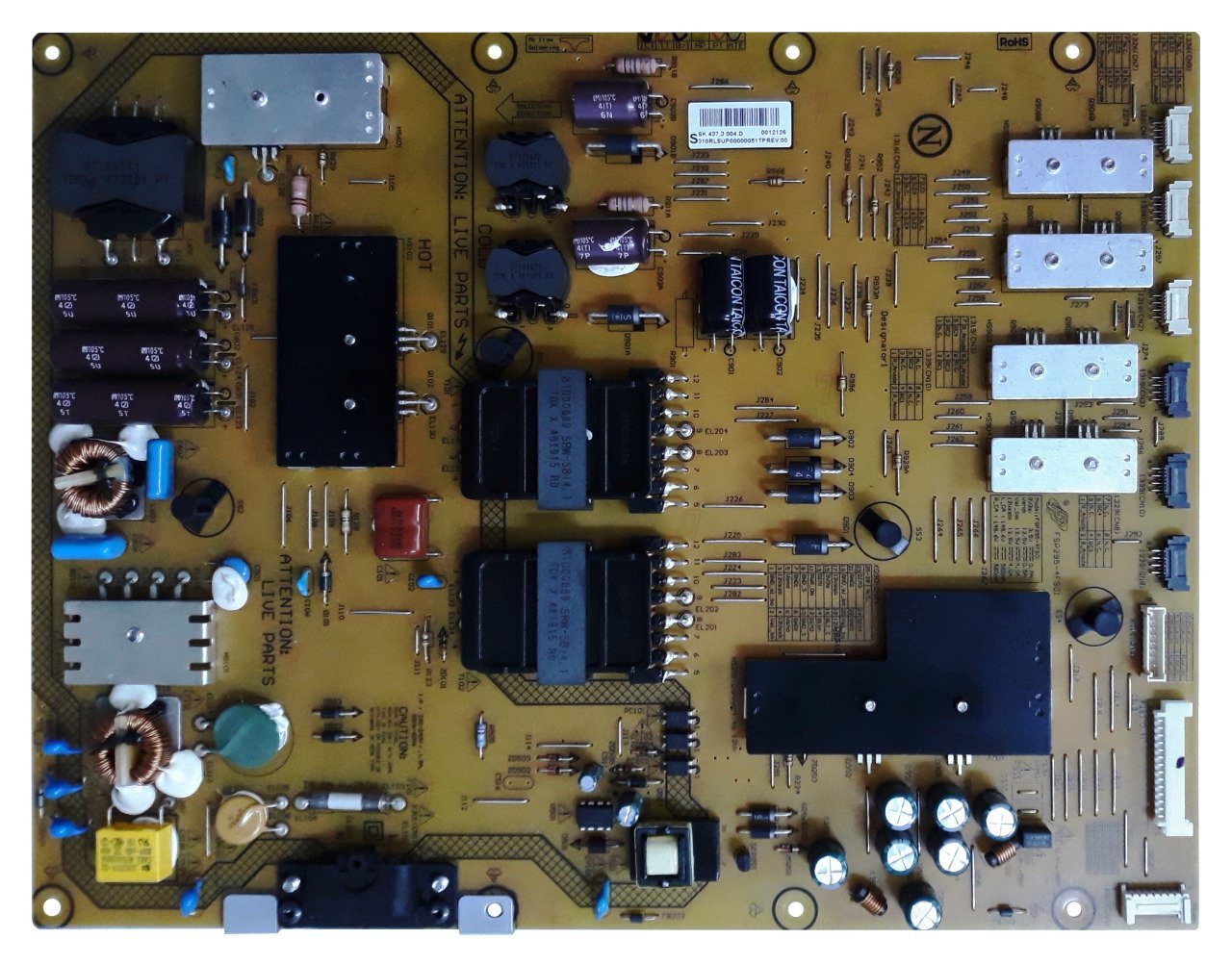 FSP295-4FS01 , 310RLSUP00000051TP REV:00 , POWER BOARD , PHILIPS BESLEME