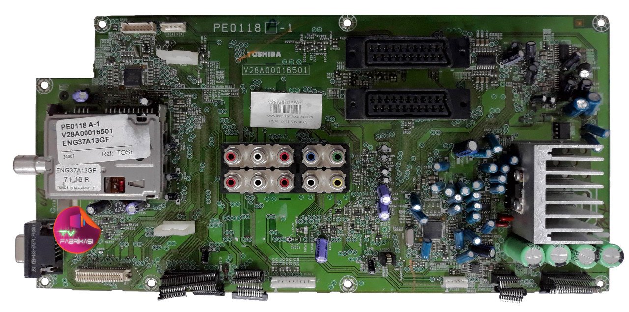 PE0118 , A-1 , V28A00016501 , ENG37A13GF , MAIN BOARD , TOSHIBA ANAKART
