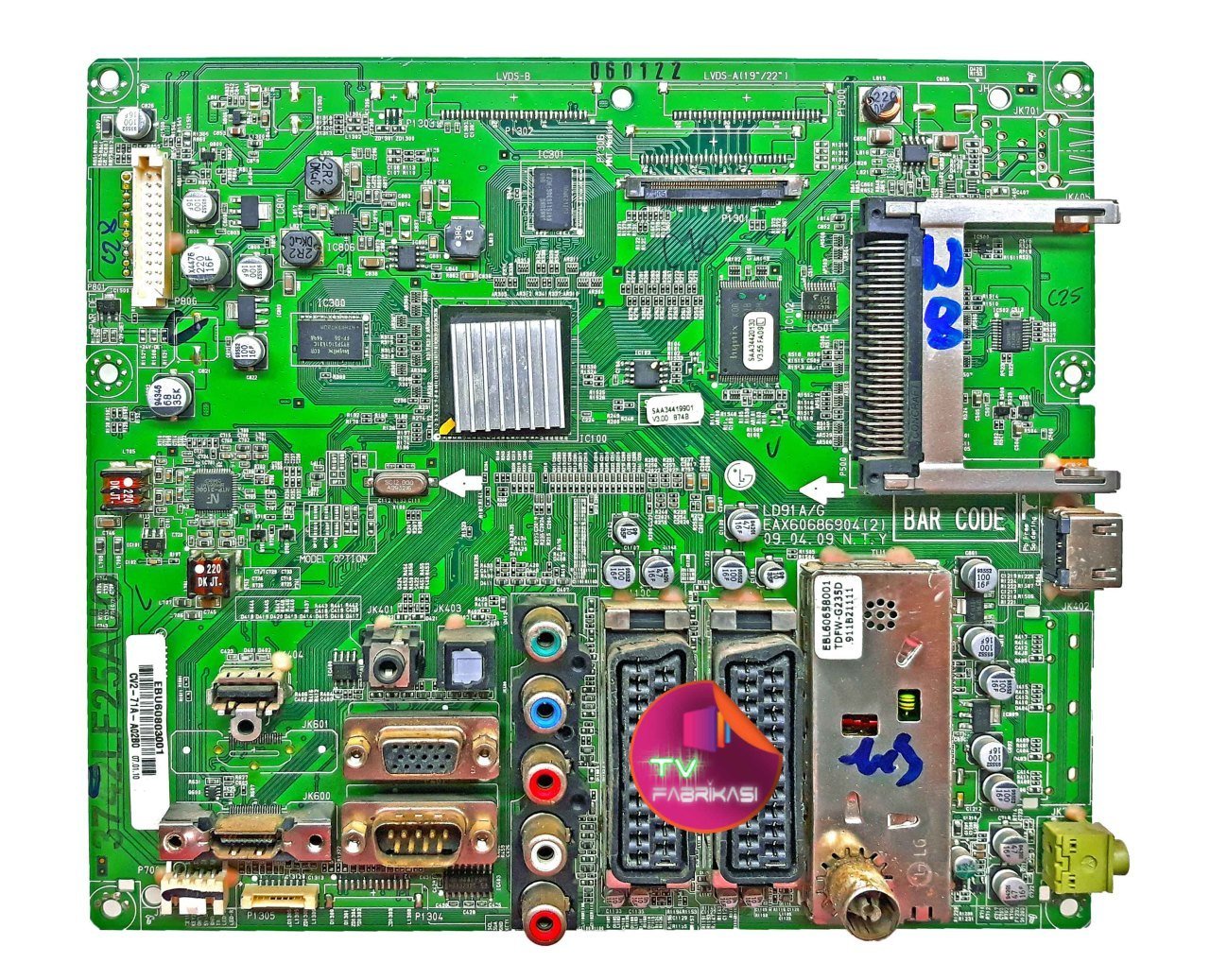 EAX60686904(2) , EBU60803001 , 3742LF25 AUO , 42L , MAIN BOARD , LG ANAKART