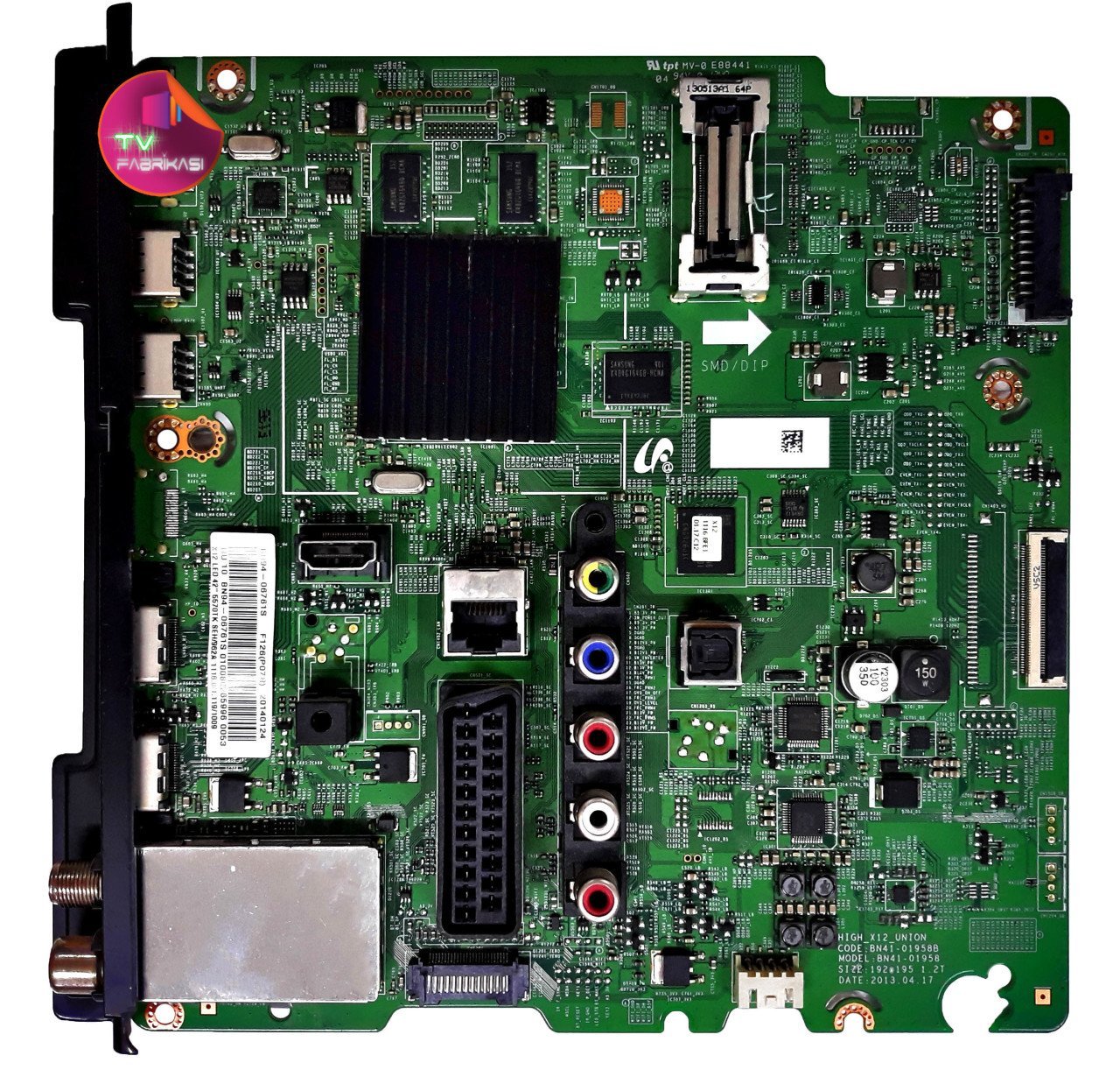 BN41-01958B , BN94-06761S , UE42F5570 , HF420BGA-B1 , CY-HF420BGAV1H , MAIN BOARD , SAMSUNG ANAKART