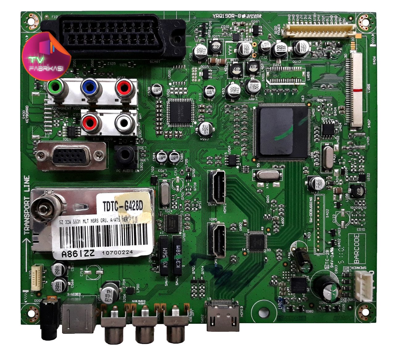 YRQ190R-8 , A86IZZ , A86 IZZ , GR 32-150 3HL , LTA320AP06 , MAIN BOARD , ARÇELİK ANAKART
