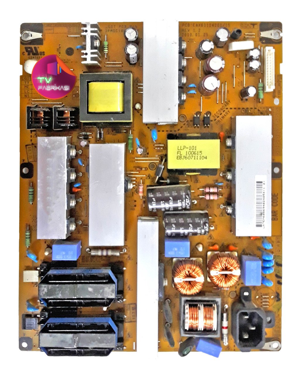 EAX61124201/ 15 , REV1.2 , LGP42-10LF , POWER BOARD , LG BESLEME