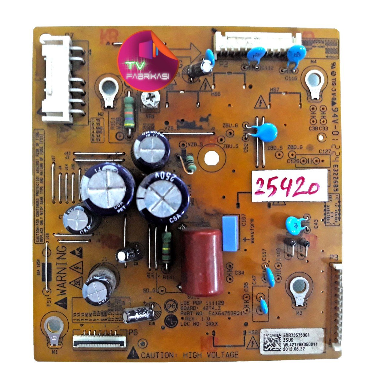 EAX64753201 ,  LGE PDP 111129 , 42T4_Z , EBR73575301 , Z-SUS KART , Z-SUS BOARD