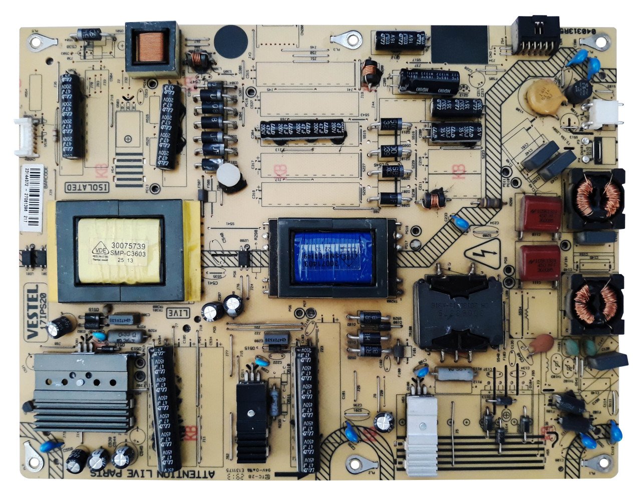 17IPS20 , 23144072 , 040313R5 , 39PF8025D , VES390UNDA-01 , POWER BOARD , VESTEL BESLEME