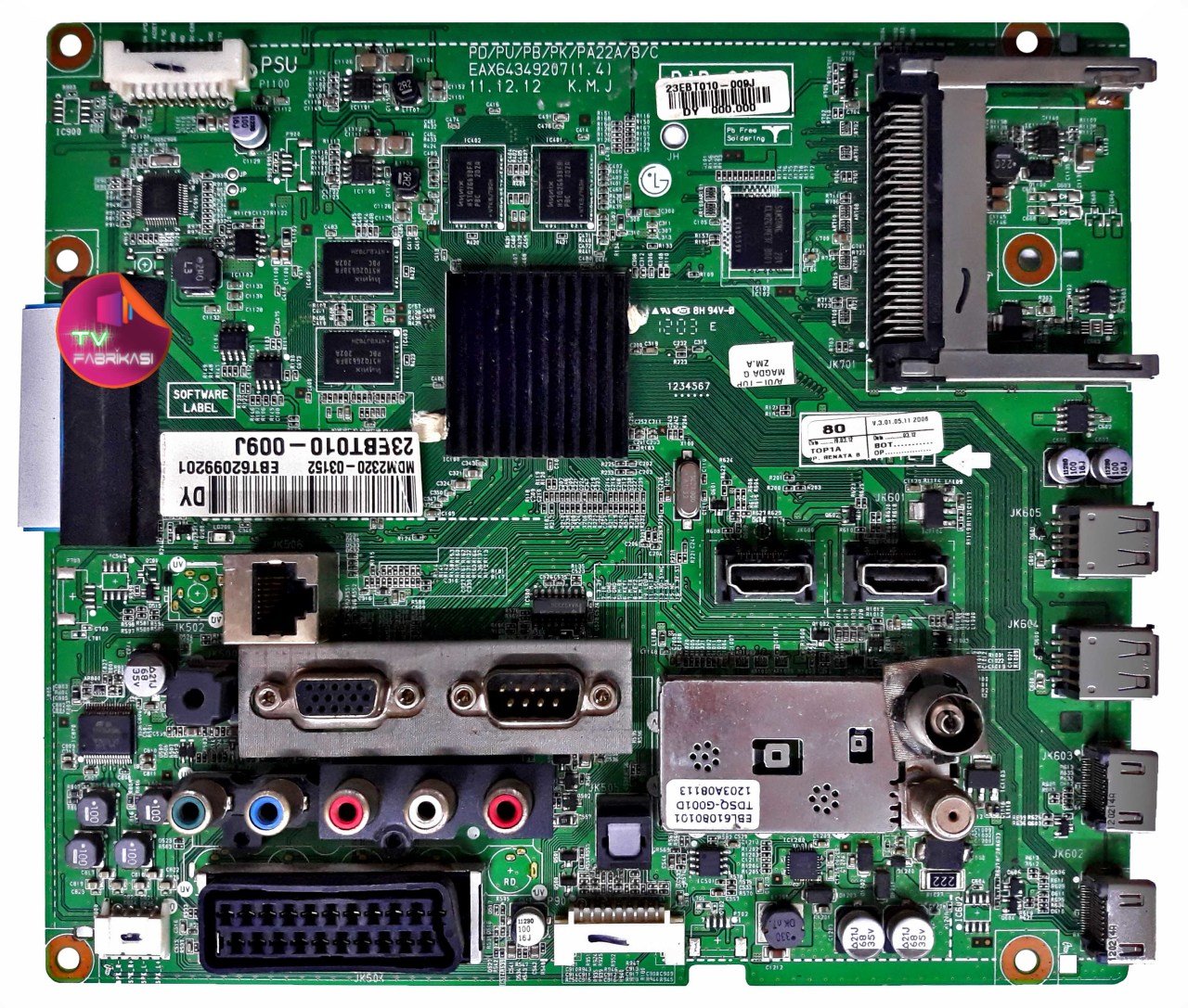 EAX64349207(1.4) , EBT62099201 , 23EBT010-009J , MAIN BOARD , LG ANAKART