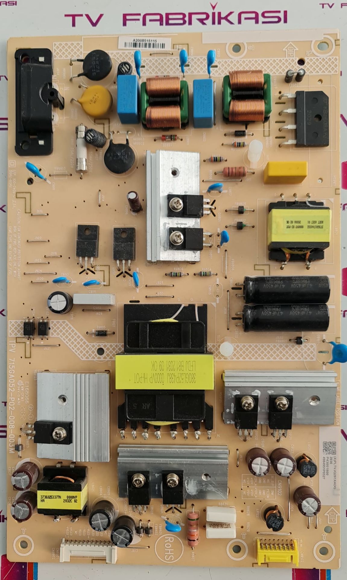 PHILİPS,43PUS7505/62,TVP715GA052-P02-008-003M,(X)PLTVJQ281XADG,POWER,BOARD