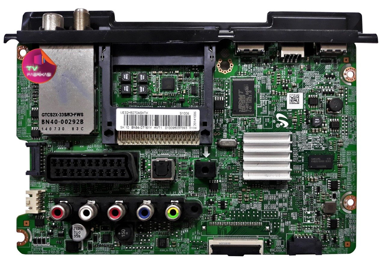 BN41-02098B , BN94-07161Y , UE32H5070ASXTK , CY-GH032BGLV4H , UE32H5070 , MAIN BARD , SAMSUNG ANAKART
