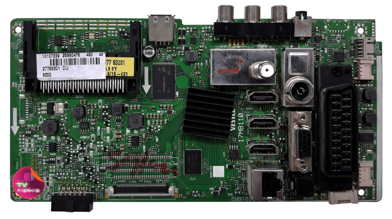 17MB110 , 23380478 , 07102016R2 , VES430UNEL-2DU01 , 43FB7500 , MAIN BOARD , SAMSUNG ANAKART