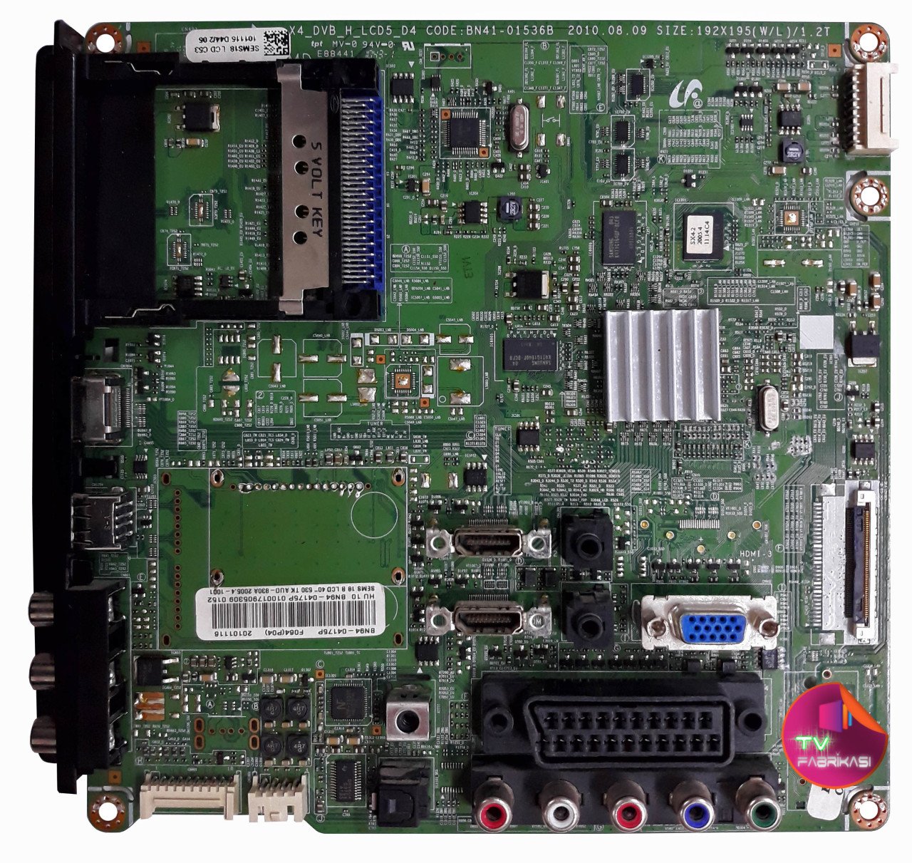 BN41-01536B , BN94-04175P ,  LE40C530F1W  , MAIN BOARD , SAMSUNG ANAKART