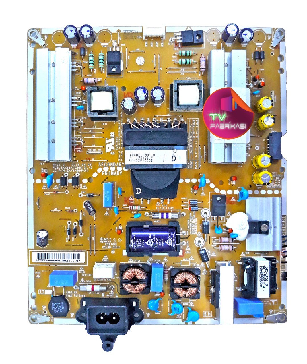 EAX66472001 , 1.4 , EAY64009401 , REV1.0 , POWER BOARD , LG BESLEME