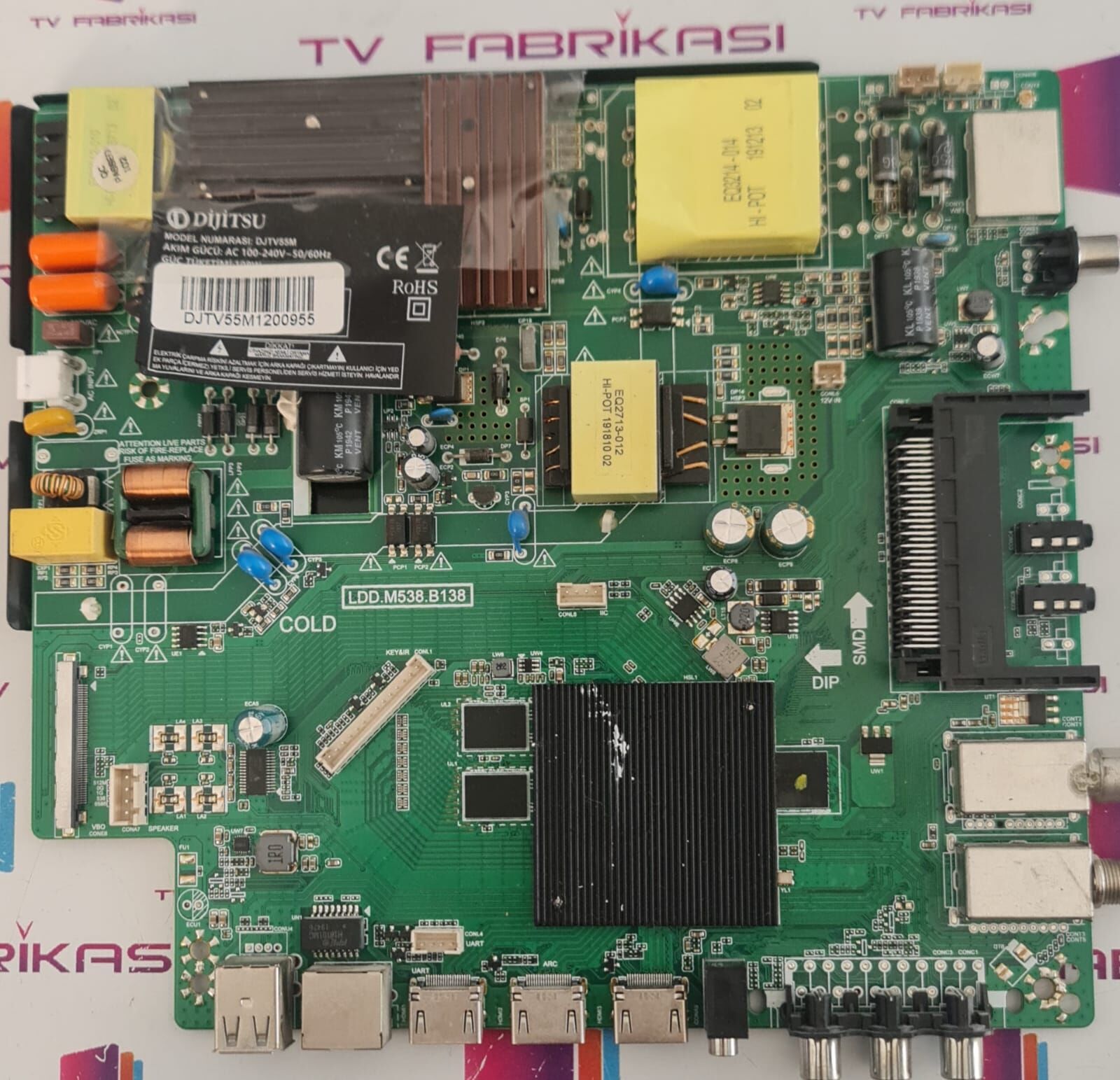 DİJİTSU, DJTV55M, LDD.M538.B138, MAİN BORD