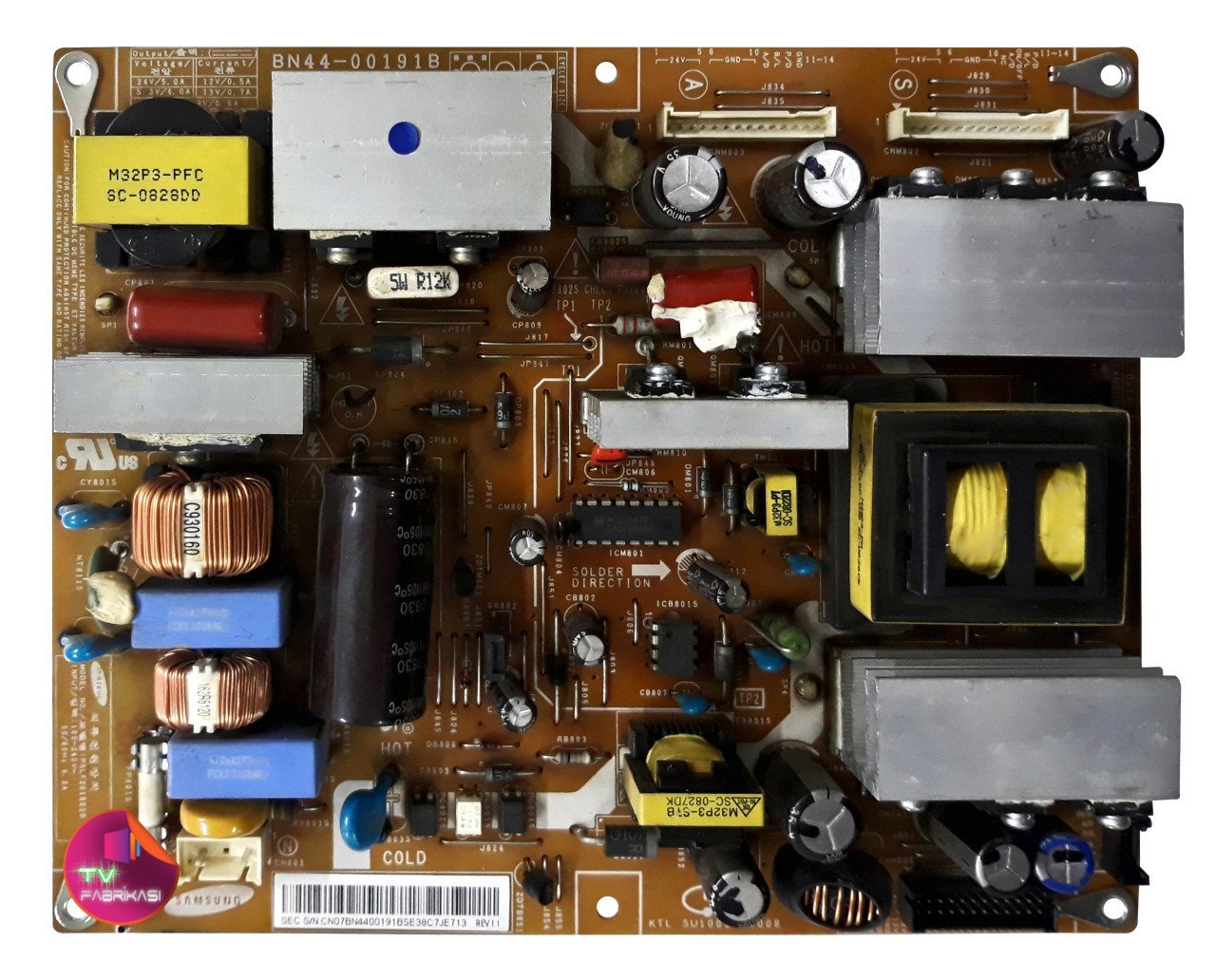 BN44-00191B , PSLF201502B , SU10054-7008 , LE32R81B , LE32S62BX , POWER BOARD , SAMSUNG BESLEME
