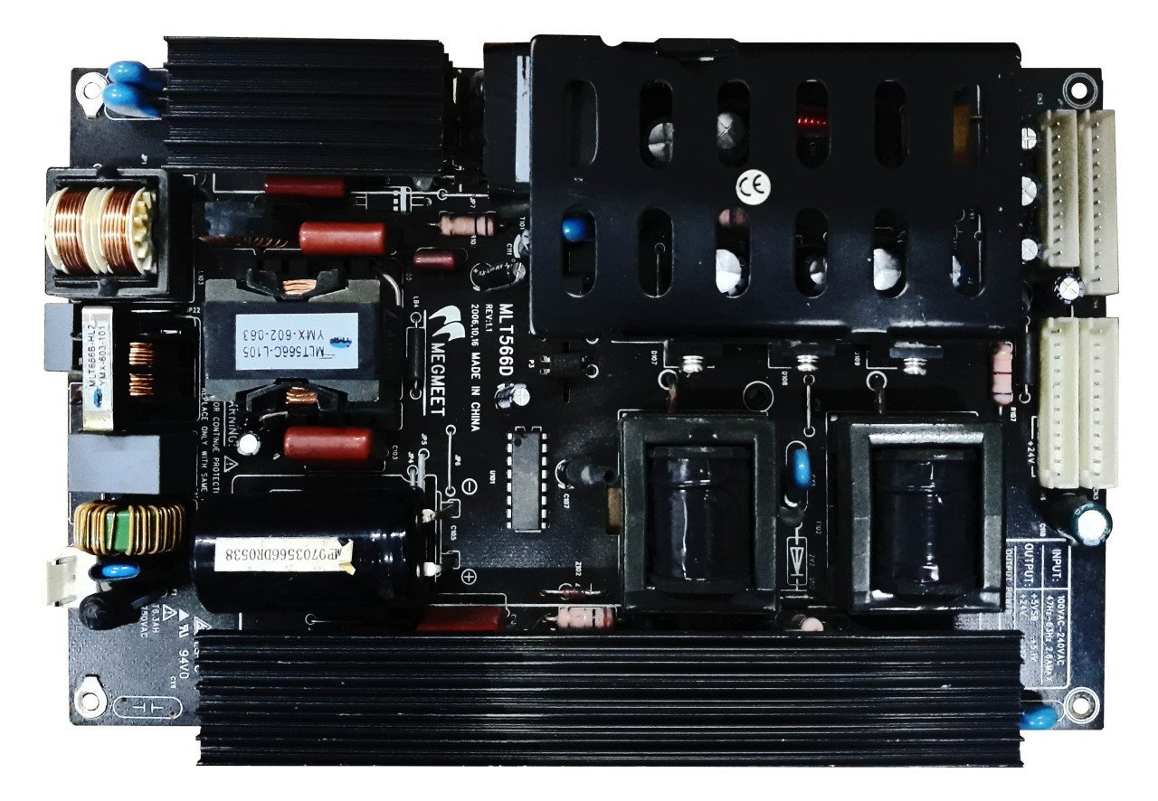 MLT566D, REV.1.1, MEGMEET, LS-1C, MA0645566DR0446, CLAA370WA03, SABRE LCT371BKA , POWER BOARD , BESLEME